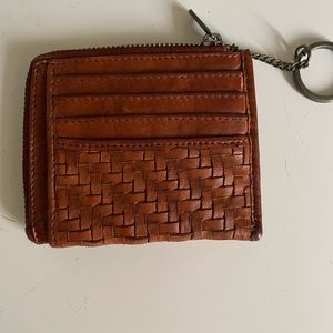 Vanenca braided leather wallet